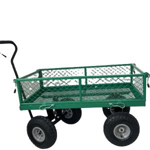 Buy cheap 4 Wheels Mesh Structure Garden Trolley for Heavy Duty Outdoor Usefulness from wholesalers