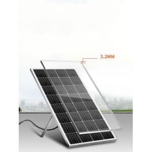 Buy cheap 3.2mm 4mm High Light Transmittance Clear Low Iron Prismatic Matt Ar Coating Solar Glass For Solar Panels PV Modules from wholesalers