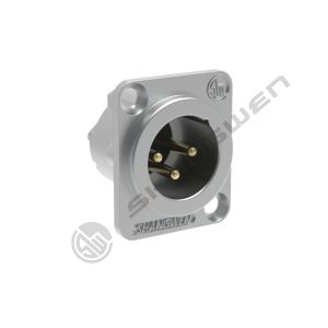 Buy cheap Mini D-Type XLR Audio Connector 3-Pin Male Socket Zinc Alloy Shell Panel Mount Jacks for Audio Speaker Microphone XLR Female from wholesalers