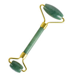 Buy cheap 14.5cm Anti Aging Therapy Double Jade Roller Green Aventurine Face Roller from wholesalers