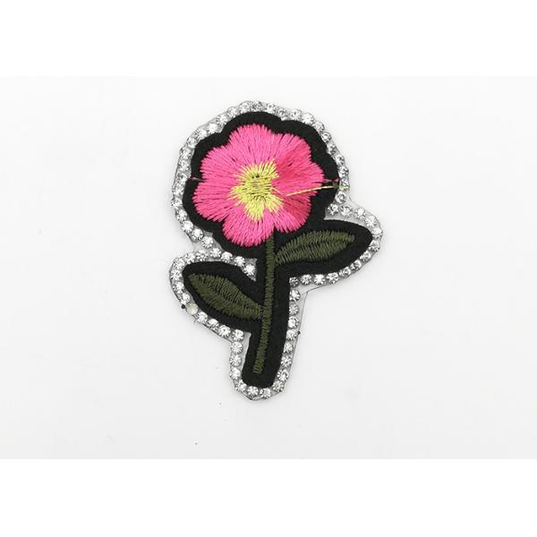 Quality Washable Iron On Flower Appliques Exquisite Elegant Abrasion Resistant for sale