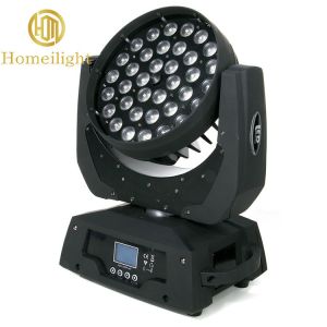 36pcs 18W RGBWA UV 6in1 Beam Zoom Wash LED Moving Head Light with Advanced