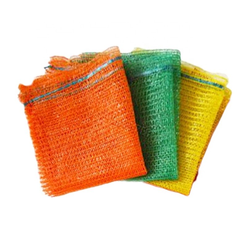 50*80 CM PE Knitted Raschel Mesh Bag for Potatoes Onions Customized Size and