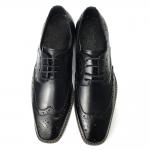 Buy cheap Mens Casual Leather Shoes / Mens Black Oxford Shoes Fashion Italian Style from wholesalers