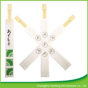 Buy cheap Disposable Individually Wrapped Twins bamboo Chopsticks 24cm Half Whole Cover from wholesalers