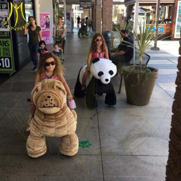 Hansel stuffed walking animals 24 volt ride on toy for kids and adults