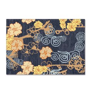 99.1*152.4cm Flower Pattern Room Rugs Washable Dining Room Floor Mat Floor