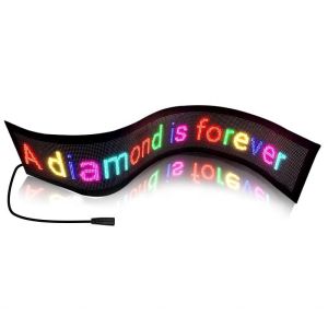 Brightness 800-1100 cd/m2 Portable USB Full Color Scrolling LED Panel for Shop