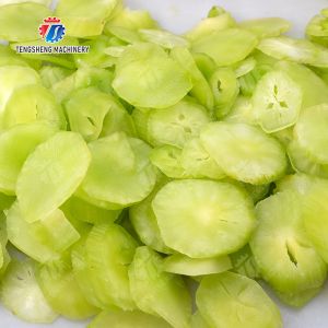 Buy cheap Oblique Slicer Ginger Potato Carrot radish Taro Sweet potato Yam cucumber balsam pear Cutting processing production Machine from wholesalers