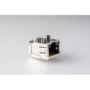 Buy cheap Shielded Stacked RJ45 10P10C Ethernet Magnetic Transformer With POE from wholesalers