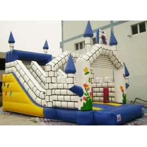 Amusement Inflatable Jumping Castle / Inflatable Jumping Bouncer PVC Tarpaulin
