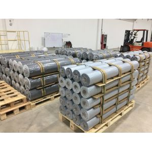 Buy cheap Double Sided Fireproof Silicone Coated Fiberglass Fabric Welding Blanket with 1 / 1.2 / 1.5 meter Width and 50 m / 100 m Roll Length from wholesalers