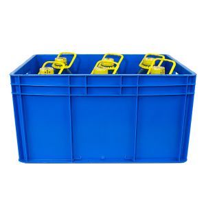 60L Plastic Crates Turnover Logistic Box with Lid Production Time 7-25 Days