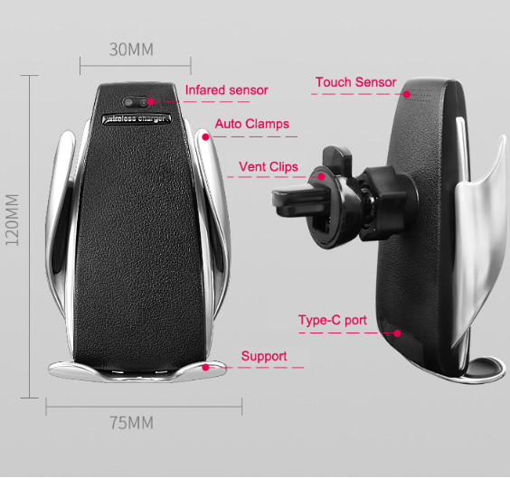 Buy cheap Fireproof PC ABS Universal Cell Phone Car Mount Type C USB Port DC 5V/9V from wholesalers