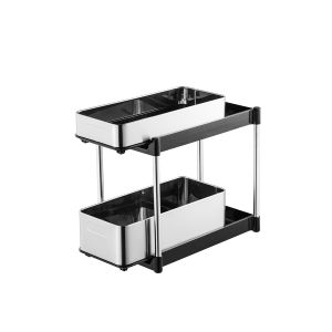 Convenient And Practical Pull Out Multifunction Kitchen Organizer 1kg Quantity 2