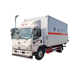 Buy cheap China National Heavy Duty Truck Group's New or Used 4 * 2 Rectangular Flammable Liquid Explosion-proof Vehicles for Sale from wholesalers