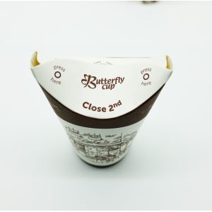 Buy cheap Customer Requirements Biodegradable Butterfly Cup , PLA Lined Cups Stable from wholesalers