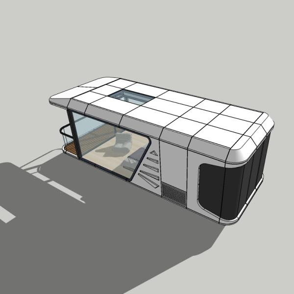 Buy cheap Stylish And Modern Space Capsule Home 8 Tons For Better Living Experience Capsule Tiny House from wholesalers