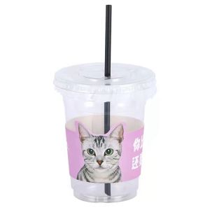 Buy cheap Eco - Friendly 16oz Disposable Bubble Tea Cups Clear Plastic Cups from wholesalers