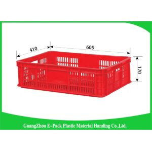 Buy cheap Economic Plastic Stacking Crates , Recyclable Industrial Plastic Crates Space Saving from wholesalers