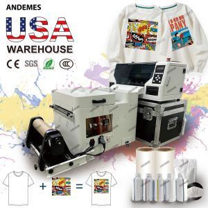 Customize T-shirts with Andemes Desktop 13inch DTF Printer Two XP600 Heads CMYK
