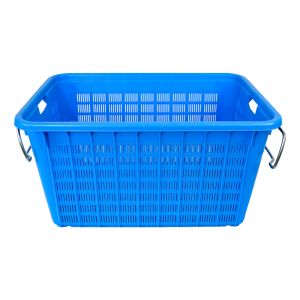 Foldable Fruit Vegetable Turnover Crate with Customized Color and Mesh Plastic