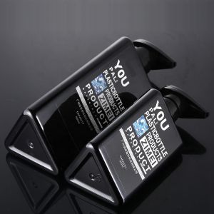 Buy cheap 500ml Plastic Bottles For Creams Black Refillable PET Material from wholesalers