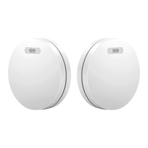 Buy cheap Pure White Round Shape Fire Alarm Smoke Alarm Detector With ABS Fireproof Materia from wholesalers