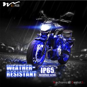 Multi-Color Neon RGB Strips Wireless Smart Remote Controller for Motorcycle LED