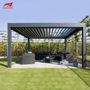 Buy cheap Waterproof Manual Motorized Pergola Extruded Garden Aluminum Gazebo from wholesalers