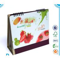 China Beautiful Ring binding table calendar,desk calendars printing for sale