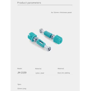 32mm Steel Minifix Spreading Bolts With Dowel, Furniture Fixing For Rta