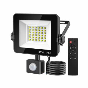 Outdoor Security Motion Sensor Flood Light Led with Remote IP66 Waterproof