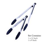 Buy cheap Food Grade Non-Stick Silicone Tips Stainless Steel Kitchen Serving Tongs from wholesalers