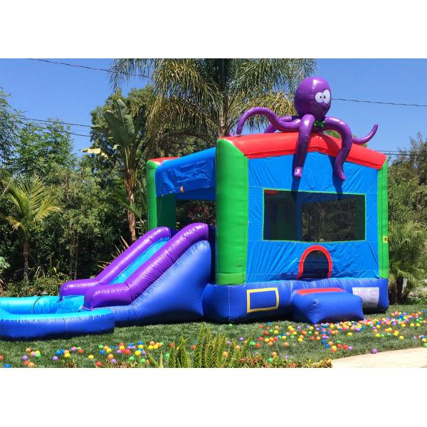 Buy cheap Toddler Inflatable Pvc Water Slide With Octopus Bounce House from wholesalers