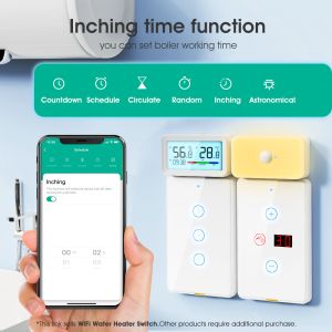 Buy cheap Wifi Water Heater switch Type c Timing Voice App Alexa Google Home Tuya Smart Home Wireless Boiler US Switch 20A from wholesalers