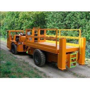 Buy cheap Underground 8000mm Length Arm Style Lift Platform Truck Trailing UC - 1C Model Yellow Color from wholesalers
