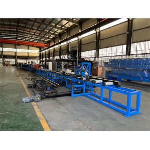 Strut Guide Rail Roll Forming Machine CR12MoV Material With Fly Saw Cutting