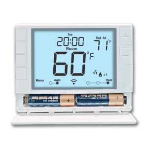 Buy cheap Coiiwsei 2 Heat/ 1 Cool Programmable Thermostat for Home Heat Pump System and Conventional Single-Stage System, with Room Temperature & Humidity from wholesalers