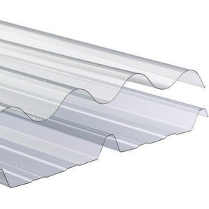Buy cheap UV PC Transparent Sheet , Polycarbonate Clear Corrugated Plastic Sheets For Greenhouse from wholesalers