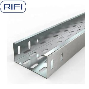 Buy cheap Rectangular Perforated Electrical Cable Tray Customized Length from wholesalers