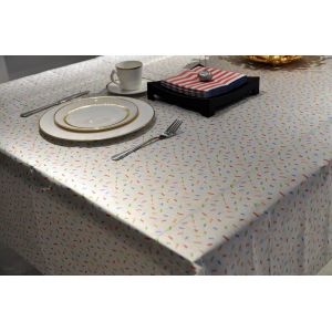 Buy cheap 1ply Rectangle 1.2x1.8m Party Paper Tablecloths With Nice Printing For Christmas from wholesalers