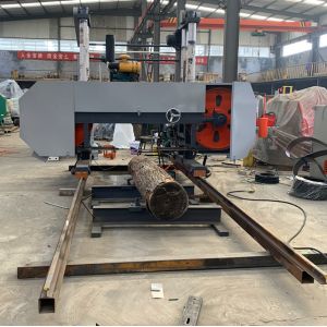 Buy cheap PLC Automatic Setworks Heavy Duty Sawmill Machine Wood Cutting from wholesalers