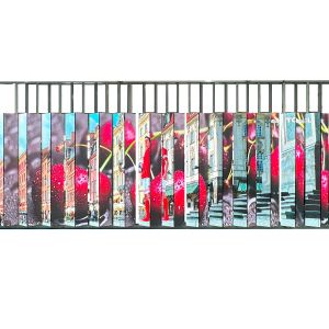 Buy cheap OEM Outdoor Creative LED Display , Double Side Street Pole LED Video Wall from wholesalers