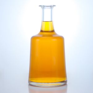 Bell Shaped Glass Bottle for Gin Rum Champagne Brandy Whisky Clear or Customized