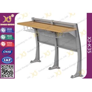 University Steel Book Holder Lecture Room Seating With Writing Desk