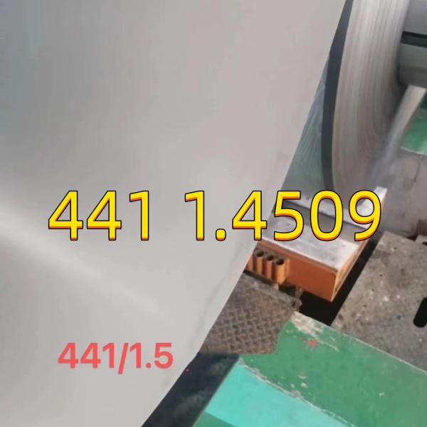 Quality 441 Stainless Steel Sheet SUS441 1.4509 0.4-4mm 2D Surface 1250mm For Automotive for sale