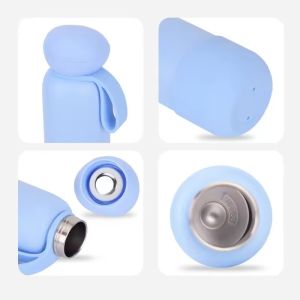 Buy cheap Eco Silicone Insulated Bottle | 450ml / 750ml / 1000ml | Pastel Macaron Color Thermos With Silicone Body & Lid from wholesalers