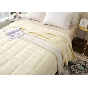 Buy cheap Hotel Cotton Jacquard Solid Thin Summer 150g/M2 Quilted Quilt from wholesalers