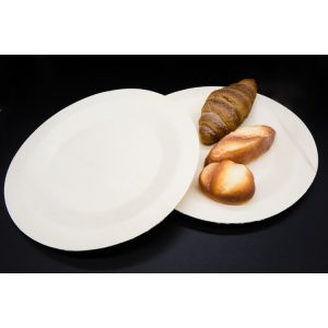 Bamboo Round Reusable Wooden Plates Biodegradable 7" 9" 10" Natural Color